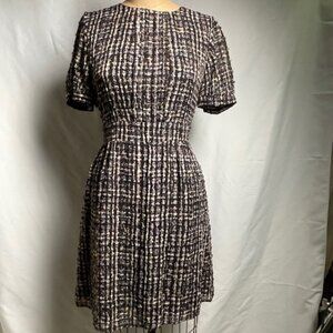 Classic Silk Patterned Dress